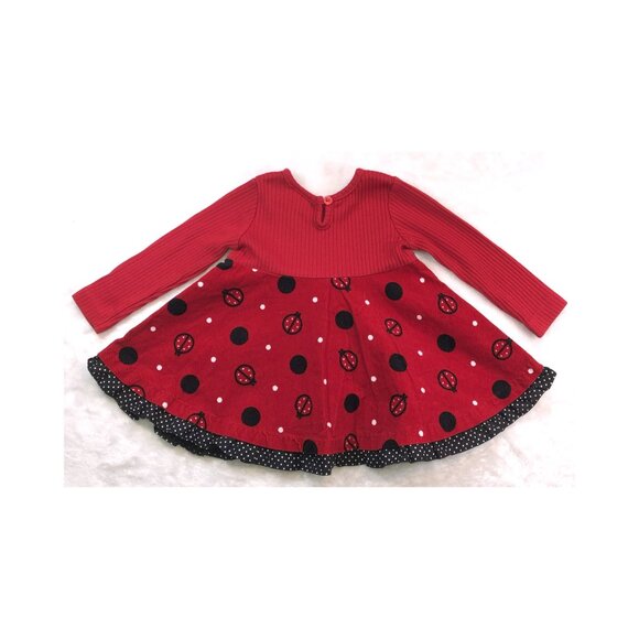 DRESS,  18m,  RARE EDITIONS,  ladybug - Picture 2 of 4